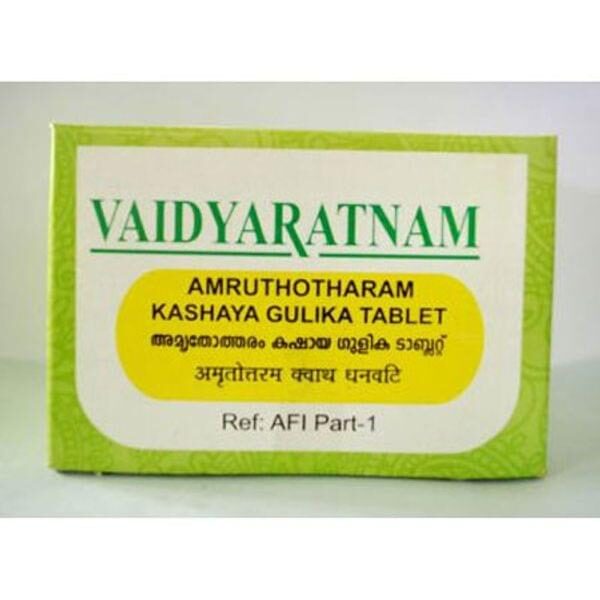 Vaidyaratnam Amruthotharam Kashaya Gulika 100 Tablet