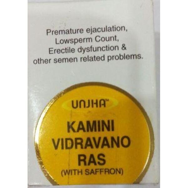 Unjha Kaminividravan Ras 10 tablet with Kesar