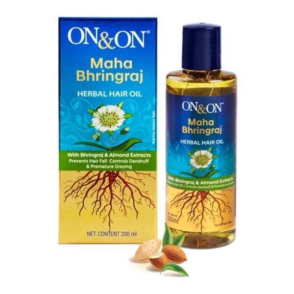 On On Maha Bhringraj Herbal Hair Oil 200 ml | elements