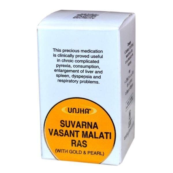 Unjha Suvarna Vasant Malti Rasa with Gold & Pearl 10 tab