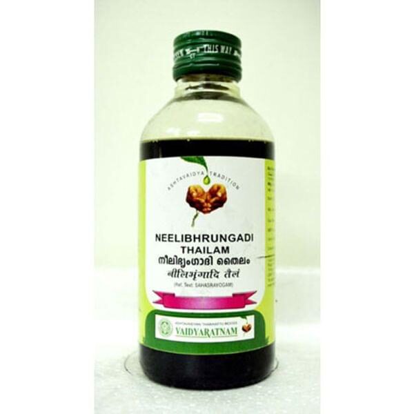 Vaidyaratnam Neelibhrugadi Thailam 200ml