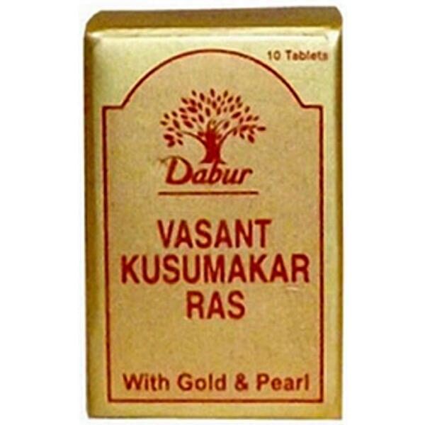 Dabur Vasant Kusumakar Ras with Gold 10 Tablet