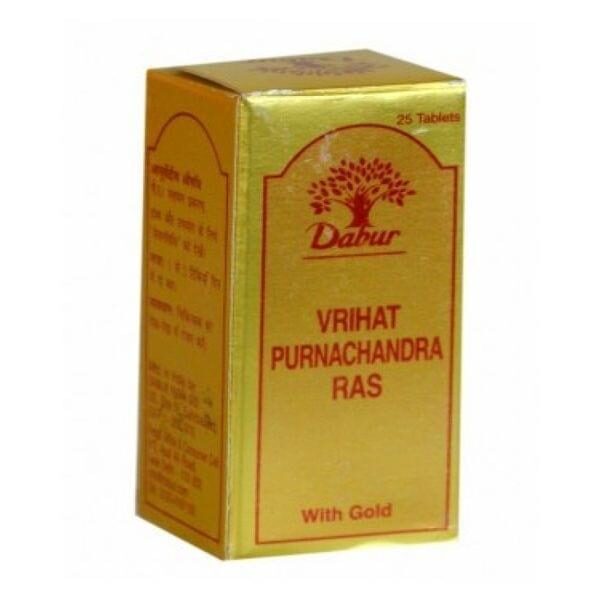 Dabur Vrihat Purnachandra Ras with Gold 10 tablet combo of 3 packs