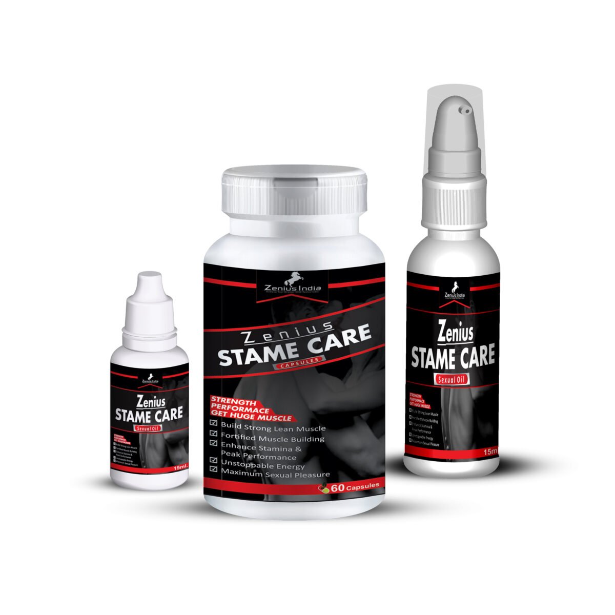 Sexual health supplements | Men power booster oil | Sex capsule for long time - 60 Cap, 50ml oil 15ml oil