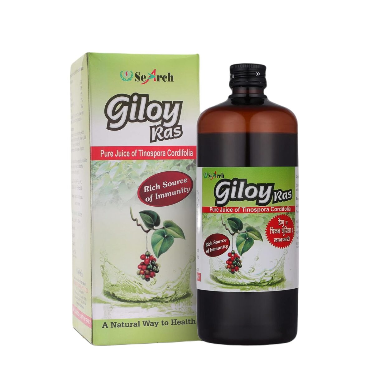 Giloy Ras Ayurvedic Juice Good For Health Naturally Boost Your Immunity 500ml | SEARCH PHARMA