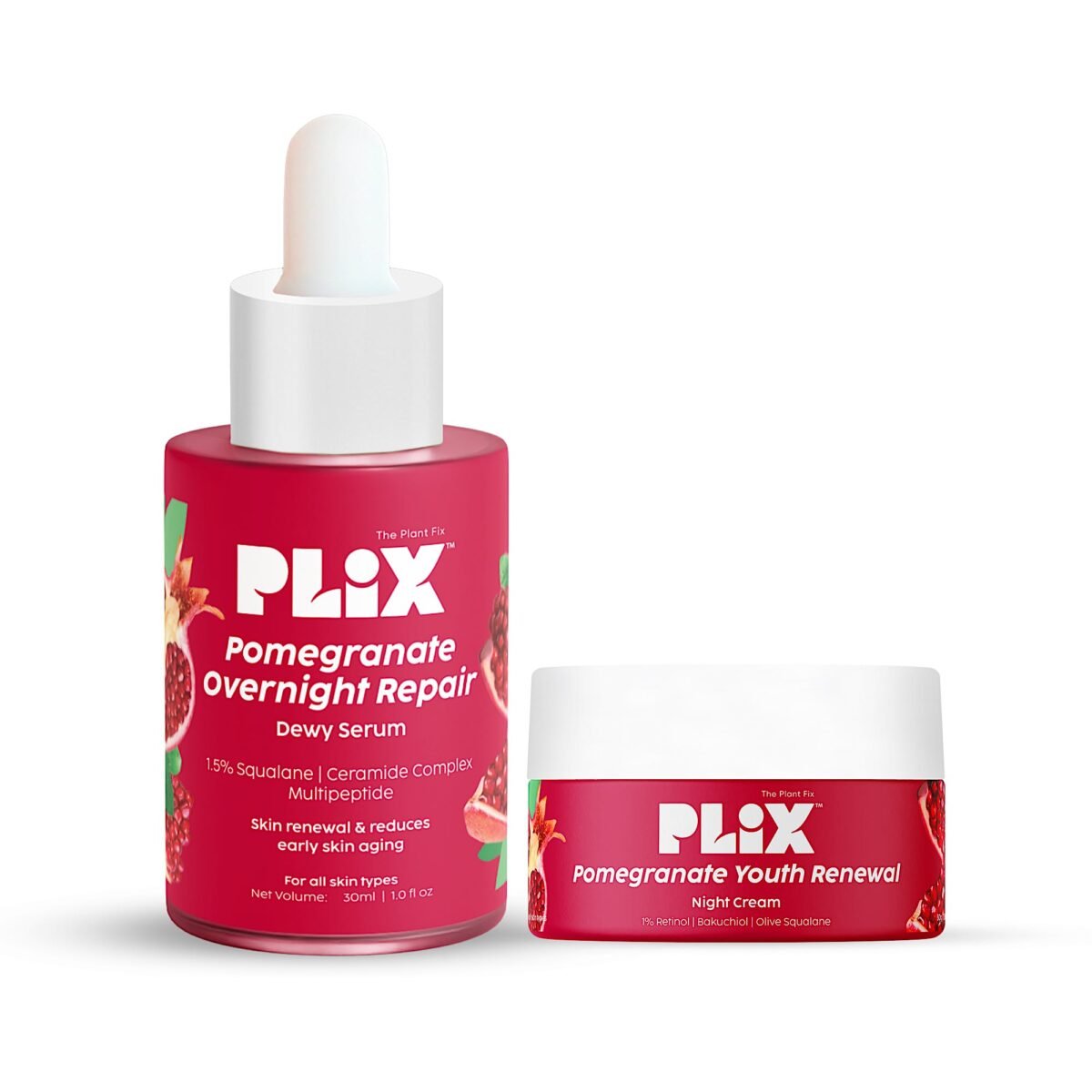 Pomegranate Overnight Repair Dewy Serum for Youthful Skin | Plix Life