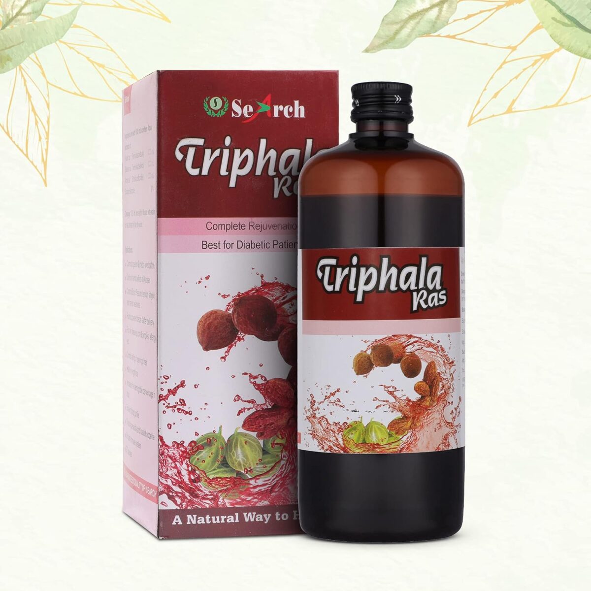 Triphala Ras (Juice) Ayurvedic Supplements for Digestive Health 500ml | SEARCH PHARMA