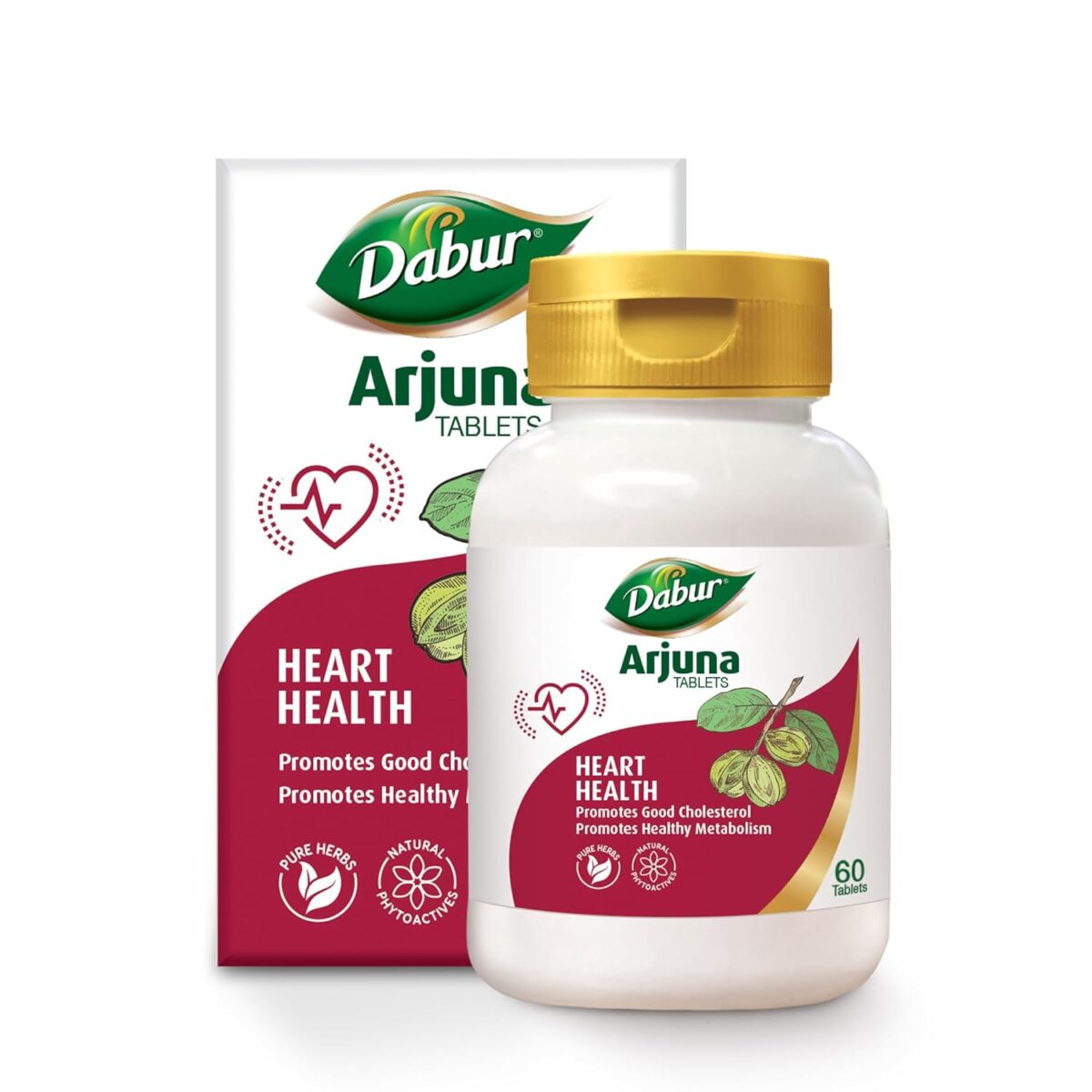 DABUR Arjuna Tablets - 60 Tabs Promotes Heart Health