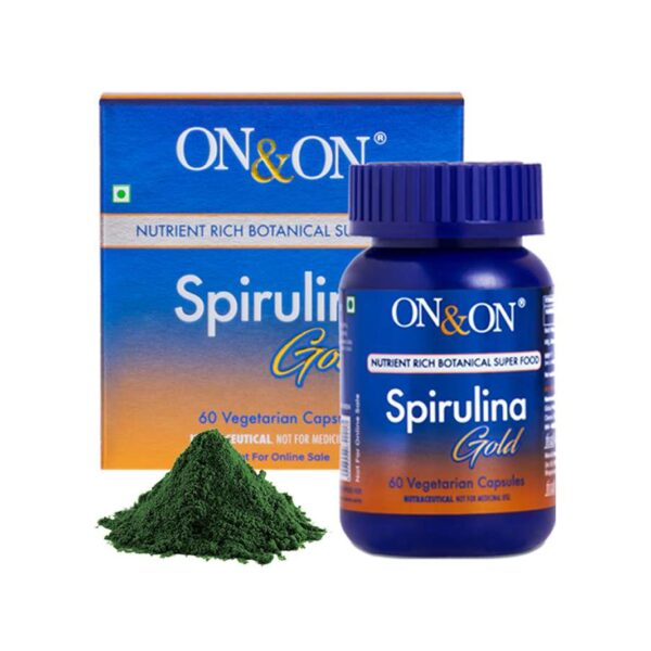 On&On Spirulina Gold Super Food 60 Capsule Elements Spirulina