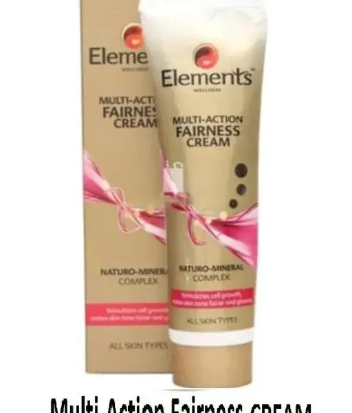 Elements Wellness Multi-Action Fairness Cream 100 Gms || Cream offers instant fairness glow || stimulates cell growth || Rejuvenates skin || offers instant fairness