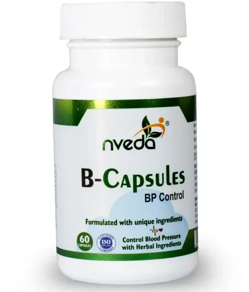 Nveda BP Control for Blood pressure (60 capsules) Ayurvedic Formulation