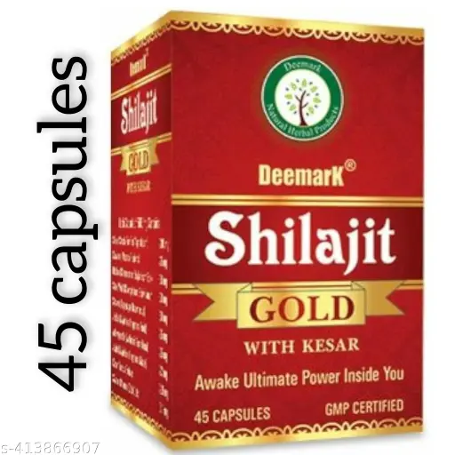 Deemark Shilajit Gold with Kesar (45 capsules)