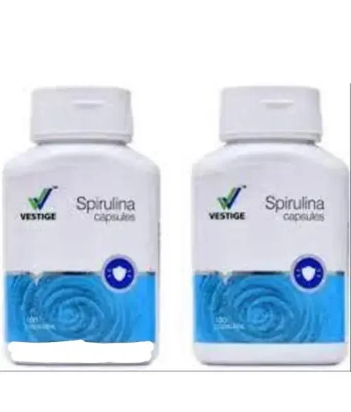 Vestig Spirulina Capsule | 100 Capsules in Each | Pack of 2 | (2 x 100 Capsules) vitamins & mineral capsules.
