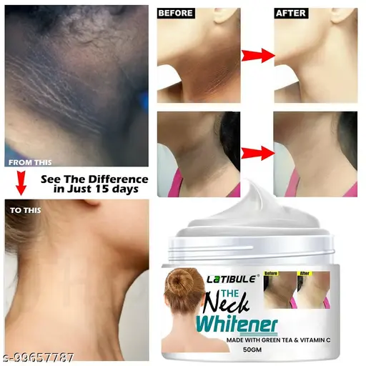Skin Brightening Cream for Neck|Neck Whitening Cream|Dark Spot Remover|De-Tan Remover|Skin Whitening Cream For Face (50gm) Pack of 1