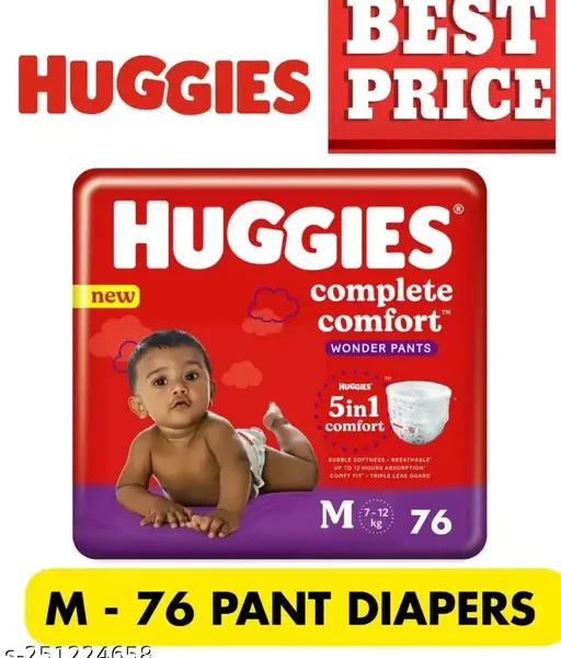 M 76 wonder pant diapers medium size