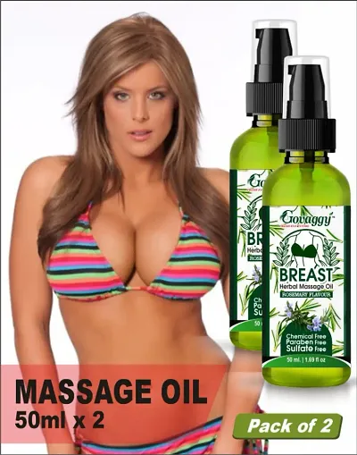 Govaggy Herbal Oil For Prevents sagging of breasts 100% Ayurvedic Massage Cream For Women And Young Ladies