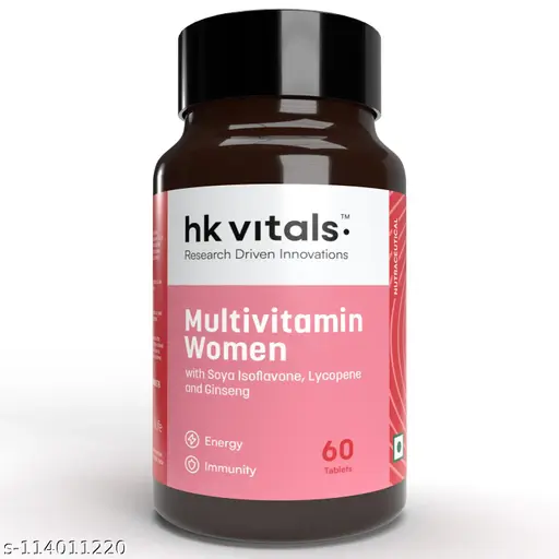 hk vitals Multivitamin for Women, With Zinc, Vitamin C, Vitamin D, Multiminerals & Ginseng Extract, Boosts Energy, Stamina & Skin Health, 60 Multivitamin Tablets