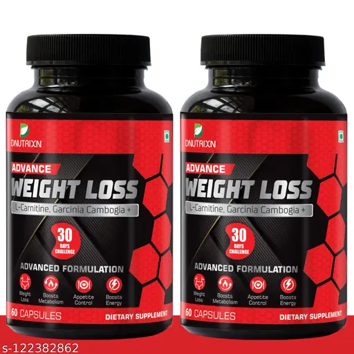 Weight Loss Capsules | DNUTRIXN Advance Weight Loss Capsules -120 | Fat Loss Capsules | Advanced Formulation | Garcinia Cambogia, Green Coffee, Green Tea | Weight Loss Product | Fat Burner Supplement