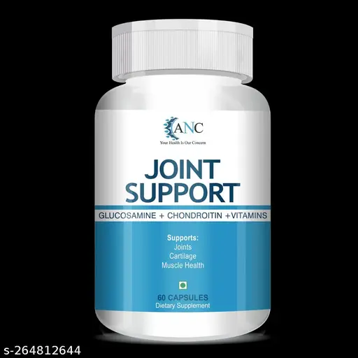 ANC Joint Support with Glucosamine 1600mg & Chondroitin 200mg For Joint Strength, Mobility, and Flexibility, 60 Joint Support Capsules