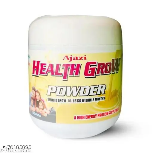Ajazi Health Grow Powder (Vanilla and Chocolate Flavour) - Weight Grow 10-15Kg withing 3 months - A High energy protien supplement (250gm)