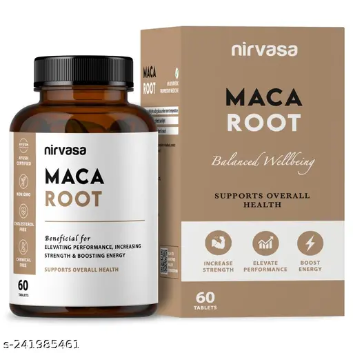 Maca Root Tablet, for Performance, Vigour & Vitality, enriched with Maca Root Extract, Vegeterian Tablet, 1B (1 x 60 Tablets)