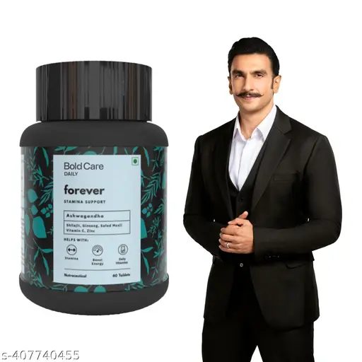 Bold Care Forever Ashwagandha & Shilajit| Boosts Stamina for Men | Supplements For Men | Zero Side Effects - 60 Capsules
