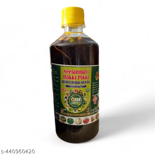 Adivasi Neelambari Hair Oil 250 ml (Pack of 1) | Hakki Pikki Adivasi Pure Herbal Hair Oil | Adivasi Neelambari Herbal Hair Growth Oil | Adivasi Herbal Hair Oil | Adivasi Hair oil | Hakki Pakki Adivasi Hair Oil Original 250 ml (Pack of 1)